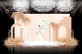 香槟色婚礼背景