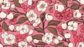 植物花纹四方连续花纹