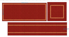 中式婚礼舞台背景地贴