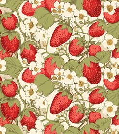 可爱草莓化妆品包装印花图案