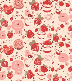 草莓化妆品包装素材矢量图