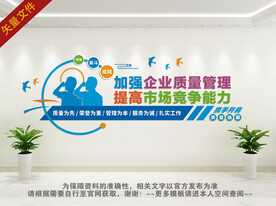 企业质量安全文化墙 