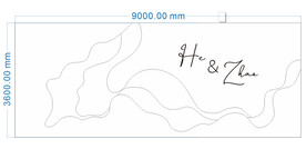欧式婚礼舞台背景板