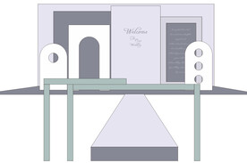 欧式婚礼舞台背景板