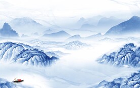 新款 现代清晰山水 Tif分层