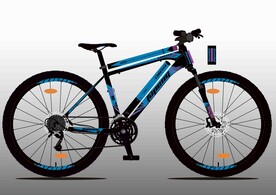 山地自行车贴标设计