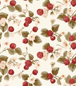 花纹浆果草莓背景图案