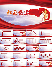 红色党支部党建党政动态ppt