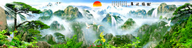 巨幅山水画 