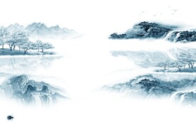 大气 中式简约山水 TIf分层