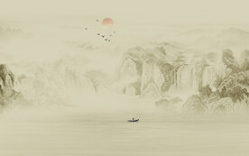 水墨国画山水画