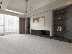 现代轻奢客厅沙发背景墙