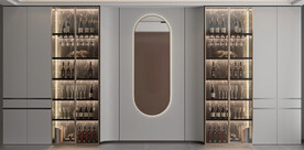 餐厅直播间背景墙