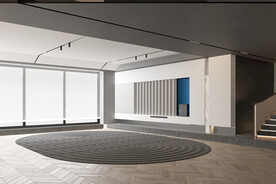 现代极简客厅 空场景