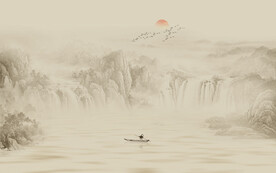 水墨国画山水画