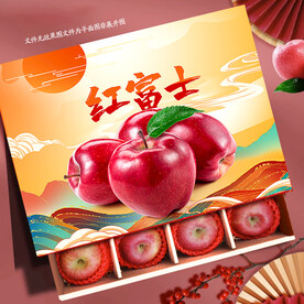 苹果礼盒 红富士包装