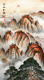 五岳独尊泰山日出