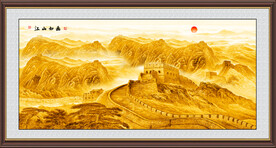 金色国画长城