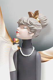 莫兰迪少女 卡通少女 美少女 