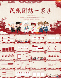 五十六个民族团结一家亲PPT