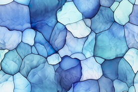 蓝色渐变水粉油漆水彩抽象背景