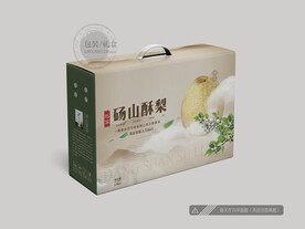 酥梨礼盒包装 平面图