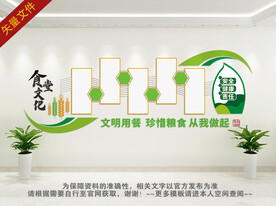 珍惜粮食文化墙