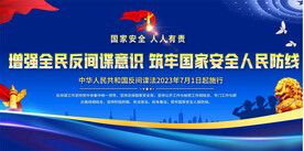 反间谍法宣传展板