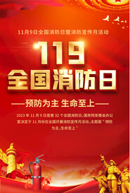 全国消防宣传日宣传海报