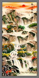 金秋  国画 山水