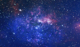 璀璨蓝色星空背景