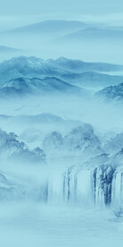 蓝色 极简大气玄关 TIF分层