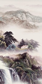 高档 简约中式玄关 TIF分层