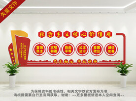 社会主义核心价值观文化墙