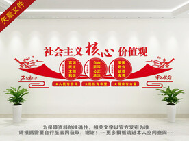 社会主义核心价值观文化墙