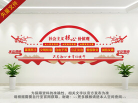 社会主义核心价值观文化墙