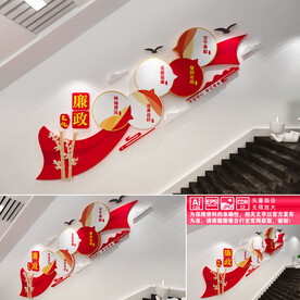 廉政楼道文化墙