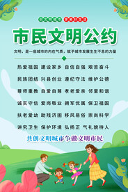 市民文明公约海报 