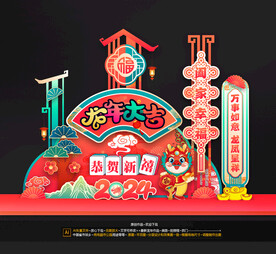 龙年美陈布置