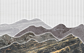 大理石山水背景墙