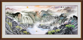 巨幅山水画