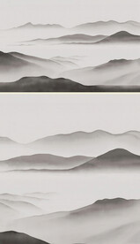 高清意境山水-背景墙壁画