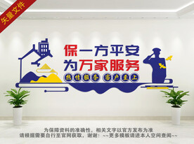 保安公司文化墙
