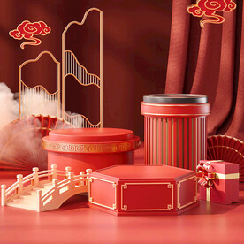 c4d中国风七夕产品底座商oc