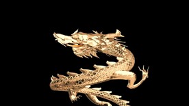 三维金龙飞龙旋转飞舞