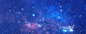 巨幅蓝色星空背景墙