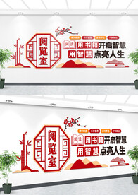 阅览室文化墙