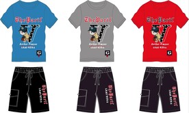 男童套装印花图案