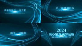 2024年会年会文字开AE模板