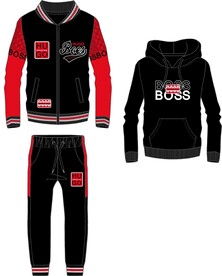 男童套装印花图案底纹